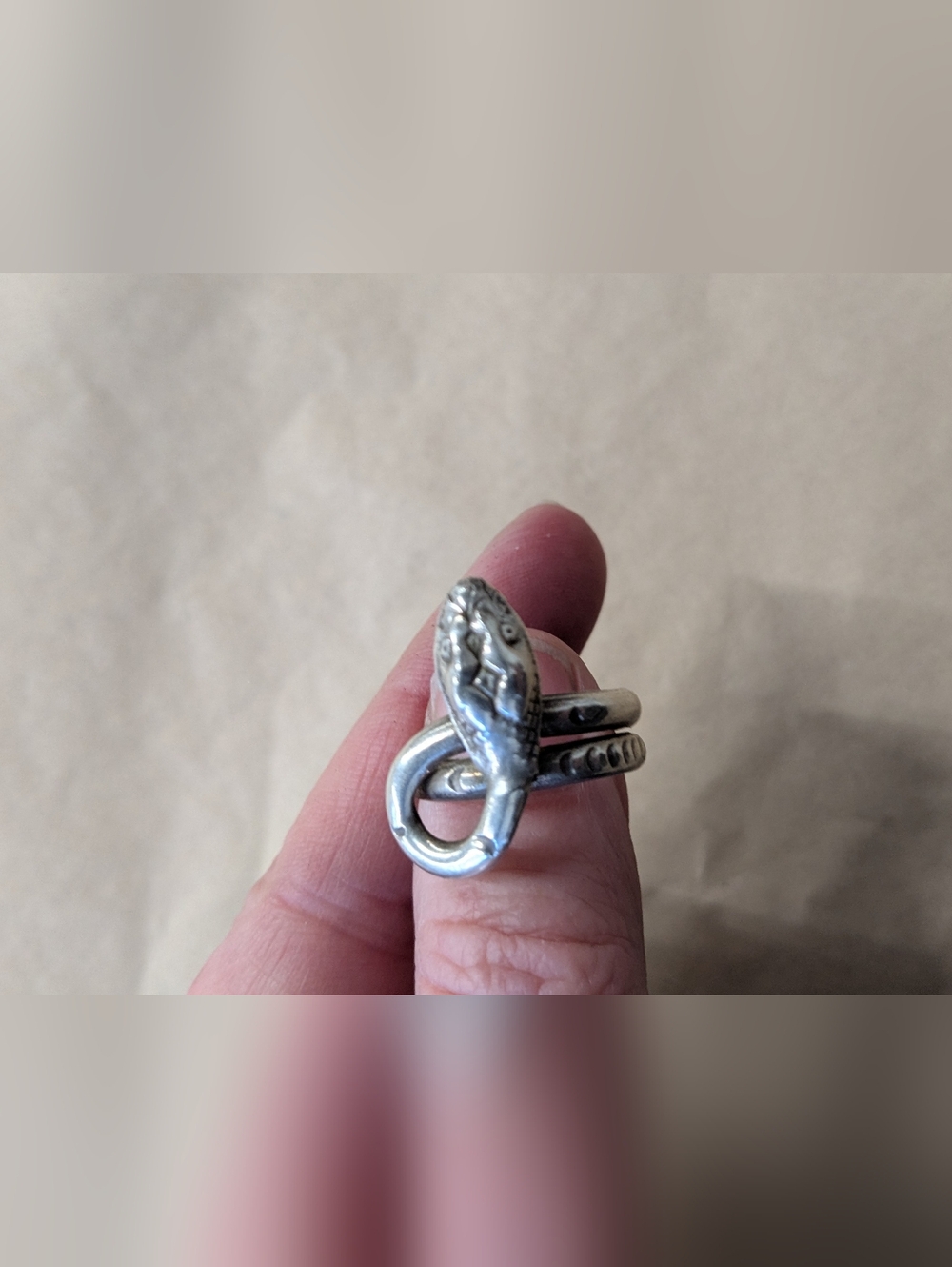Vintage Sterling Silver Snake Ring